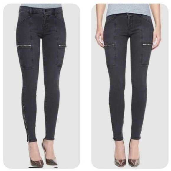 J Brand Denim - J‎ Brand Zippered Ankle Skinny Jeans Size 27